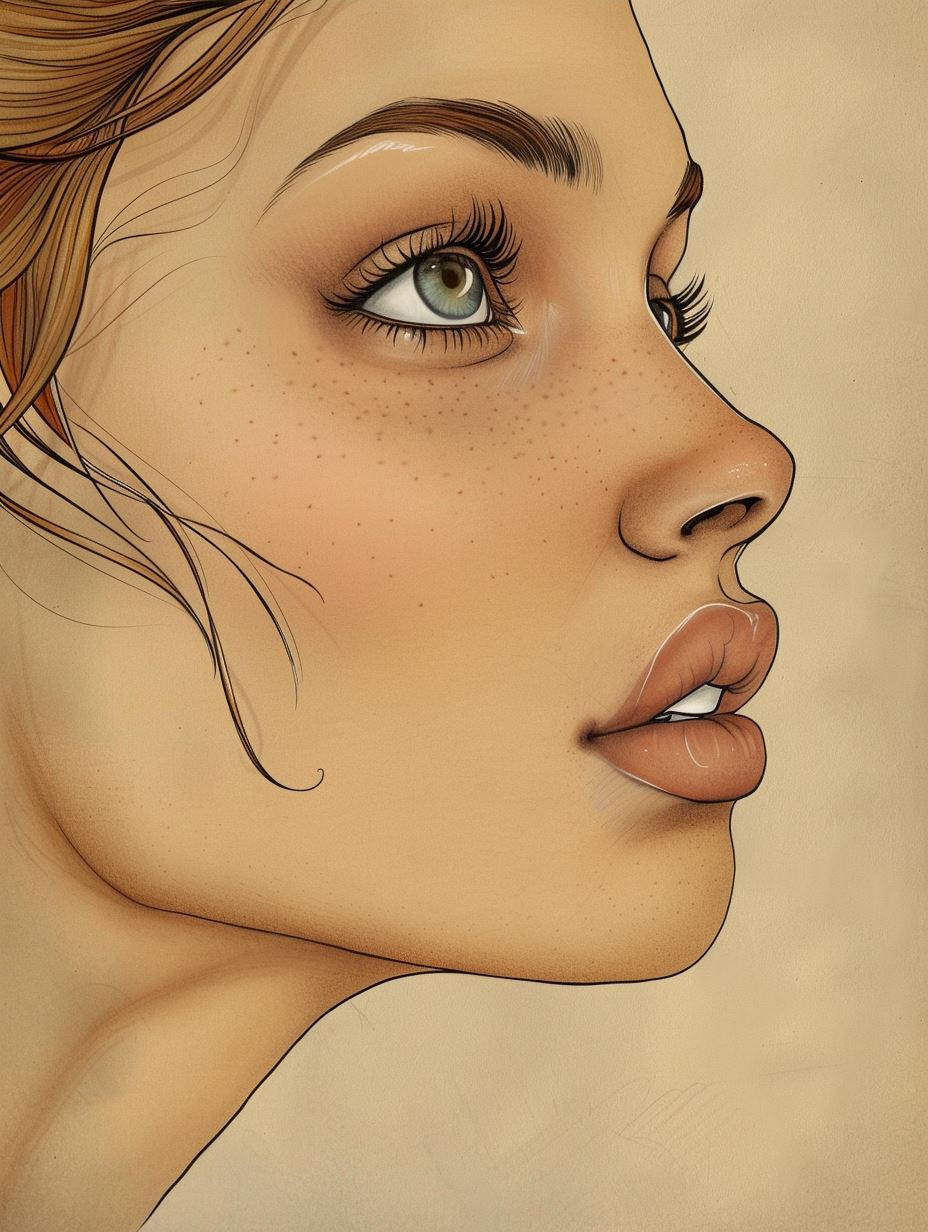 Ethereal Freckled Portrait Study