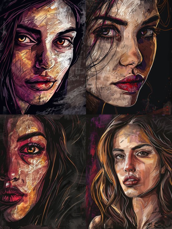 Gritty Urban Expressionist Portrait