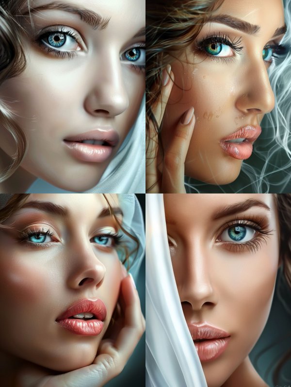 Ethereal Azure Gaze