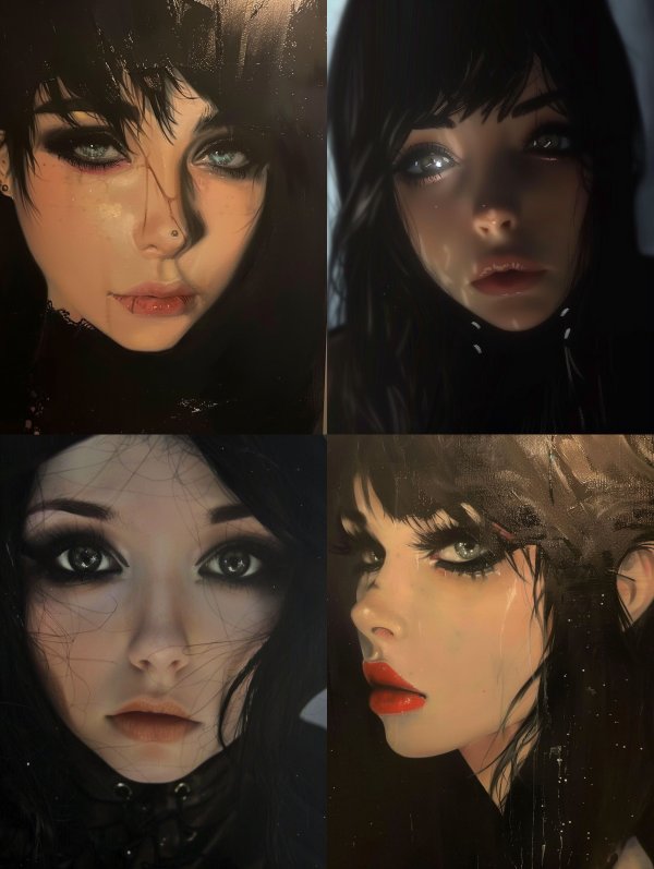 Dark Gothic Ethereal Portrait