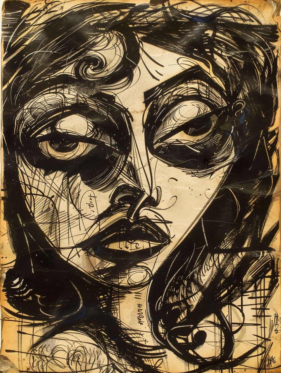 Bold Ink Portrait Study