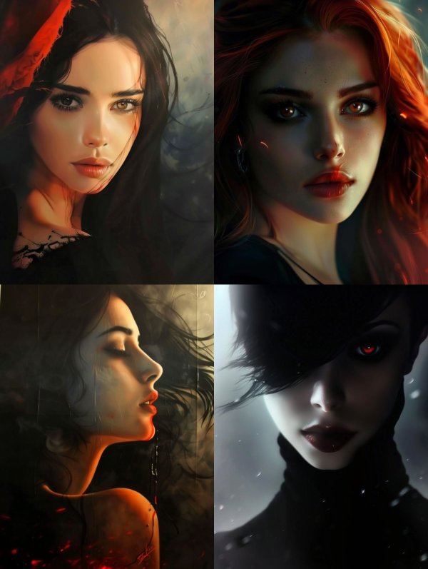 Crimson Veil Elegance