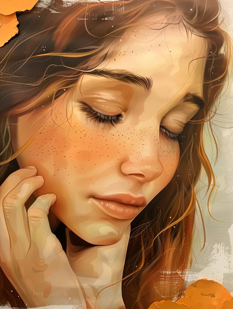 Golden Gaze Hyper-Realistic Portrait