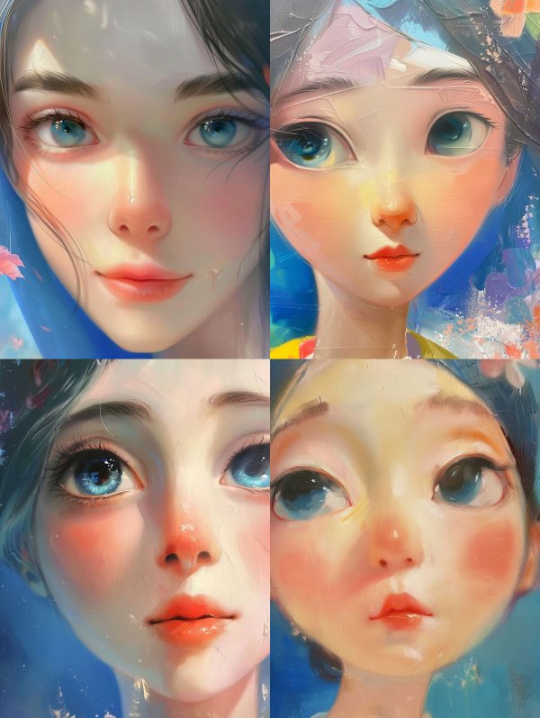 Ethereal Azure Gaze