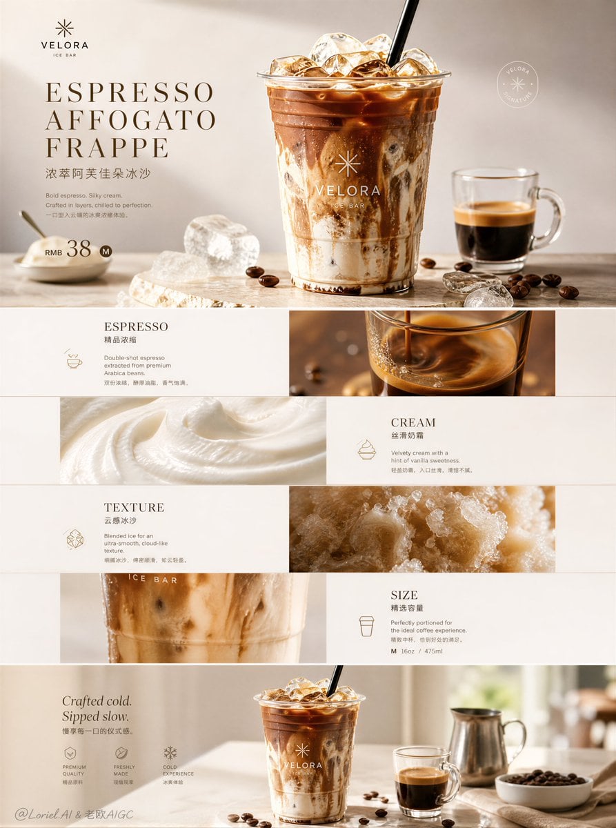 Create an ultra-premium long-form e-commerce landing page... - alternate