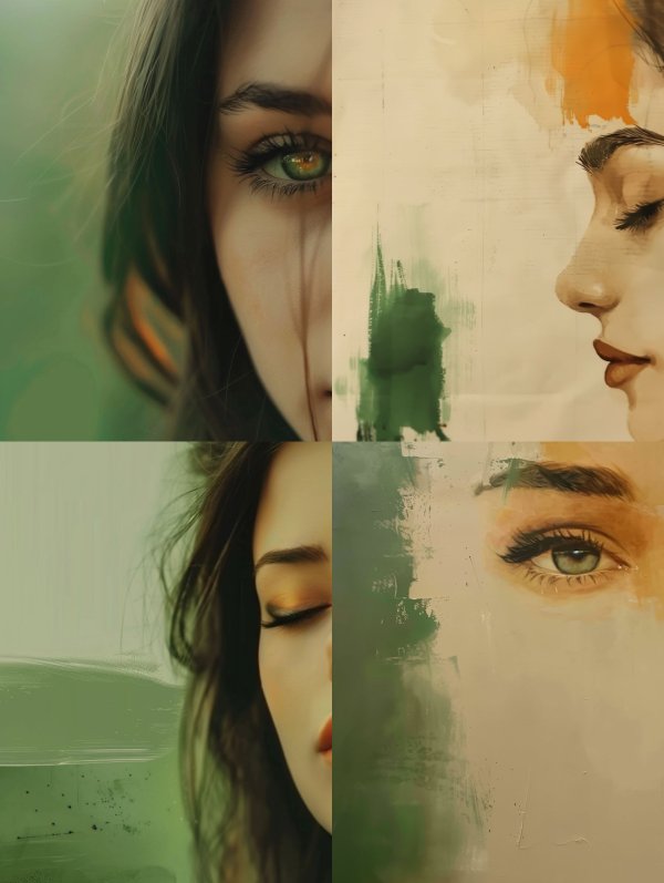Ethereal Gaze in Soft Light