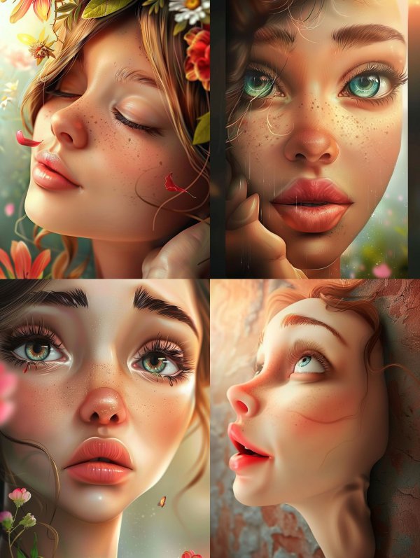 Floral Dream Ethereal Portrait