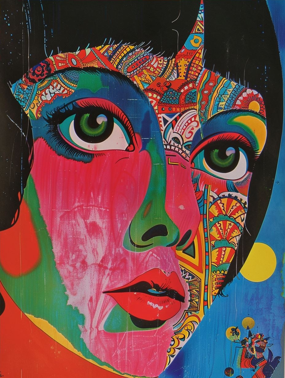 Psychedelic Floral Gaze - Image 4