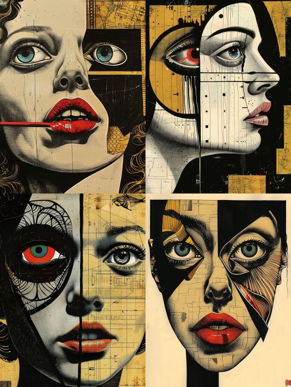 Neo-Noir Pop Art Collage