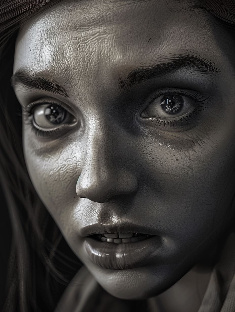Hyper-Realistic Gritty Portrait Study