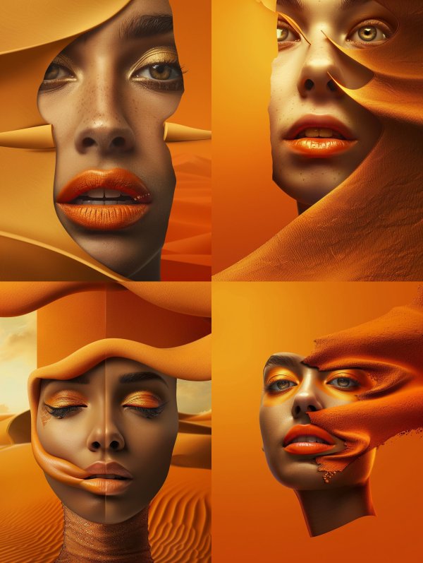 Golden Sands Surrealist Portraiture