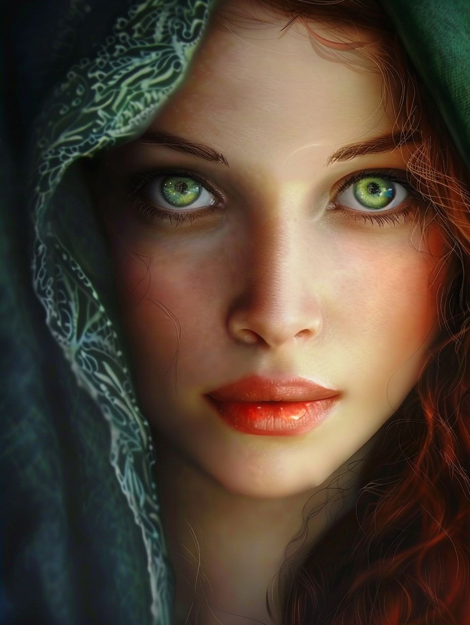 Ethereal Gaze of Forest Solitude