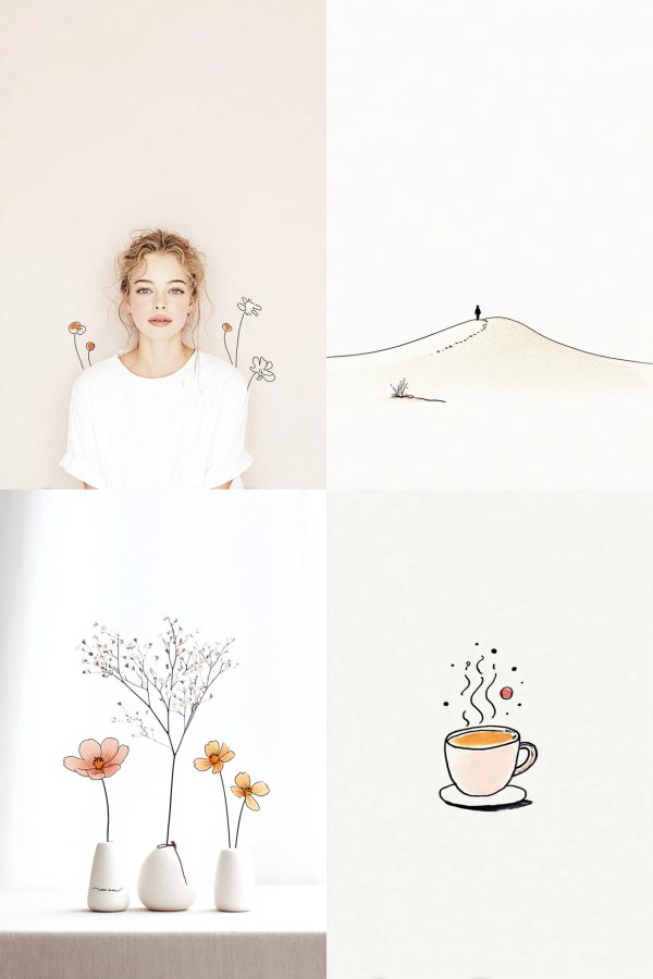 Minimalist Floral Muse