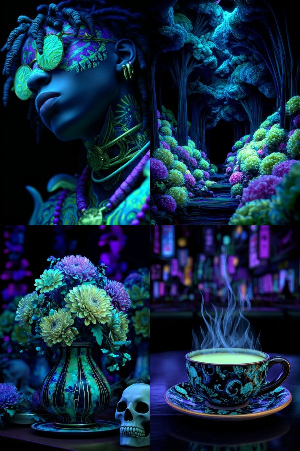Neon Astral Voyager