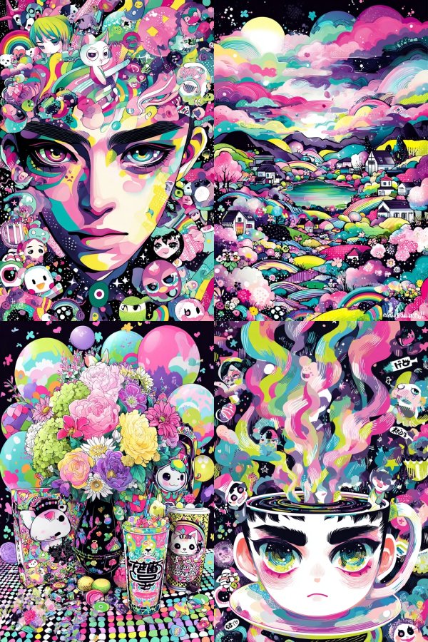 Psychedelic Dreamscape Portrait