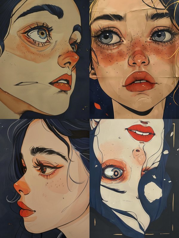 Vintage Comic Gaze
