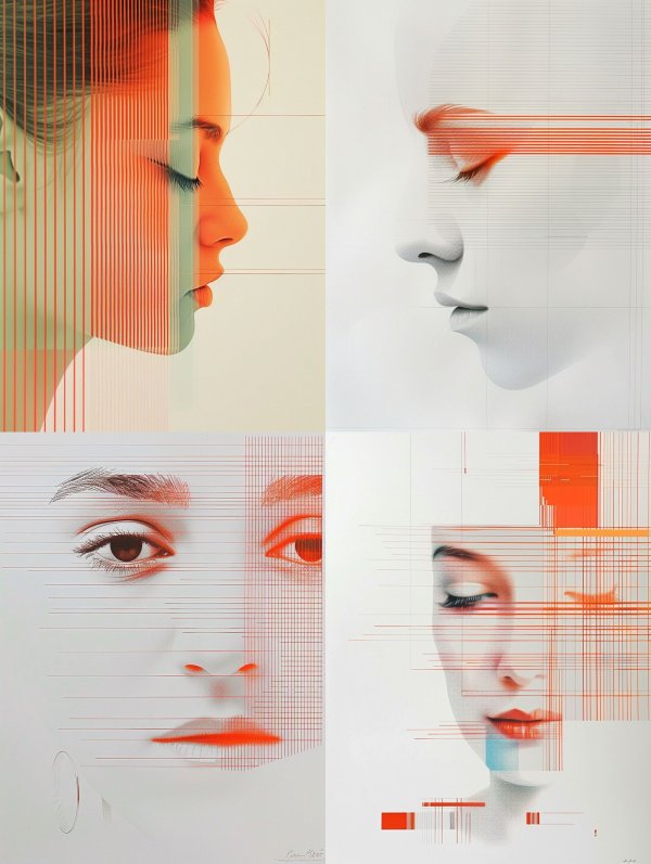 Linear Ethereal Portrait
