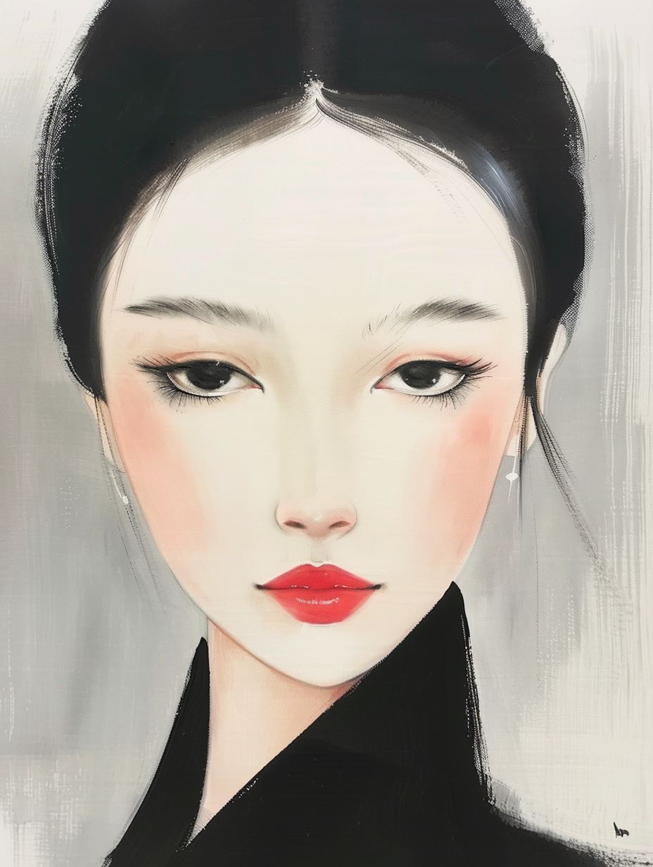 Ethereal Digital Portrait Study