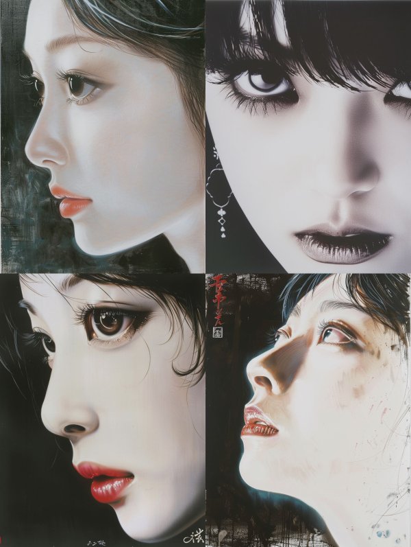 Ethereal Porcelain Gaze