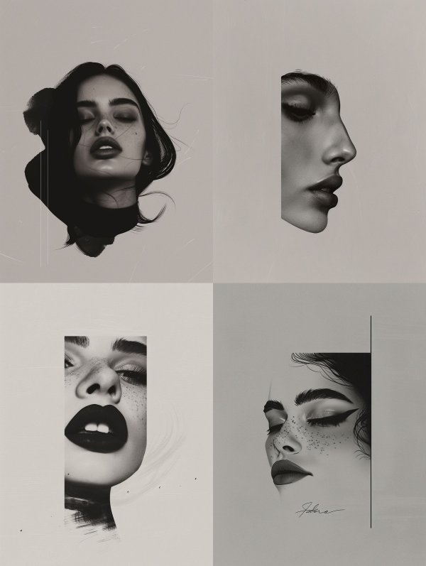 Ethereal Monochrome Portrait Study