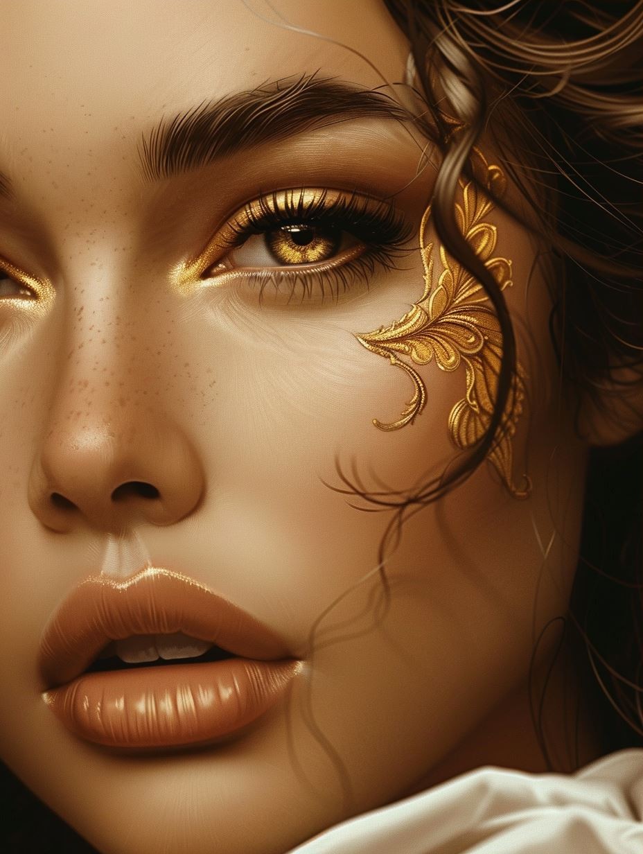 Golden Gaze Elegance