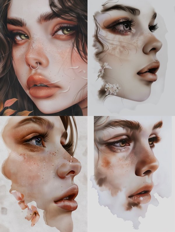 Ethereal Gaze with Golden Freckles