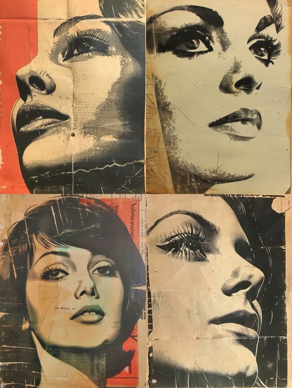 Vintage Pop Art Collage