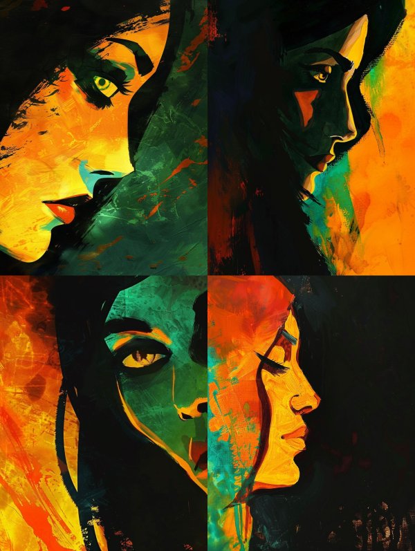 Chromatic Shadow Portrait