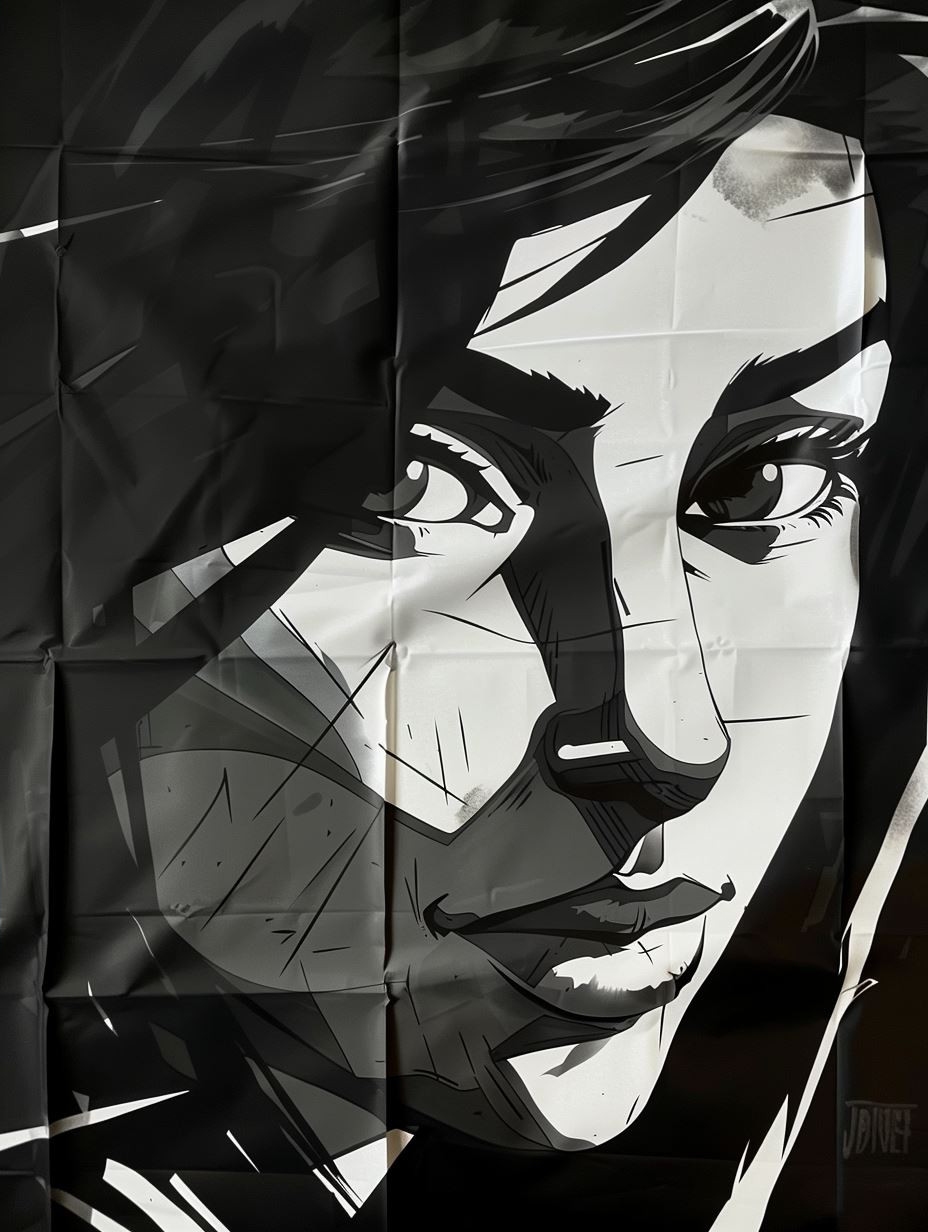 Noir Urban Graphic Portrait