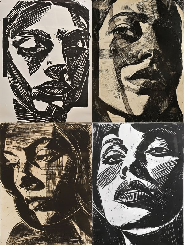 Ink Shadow Portrait