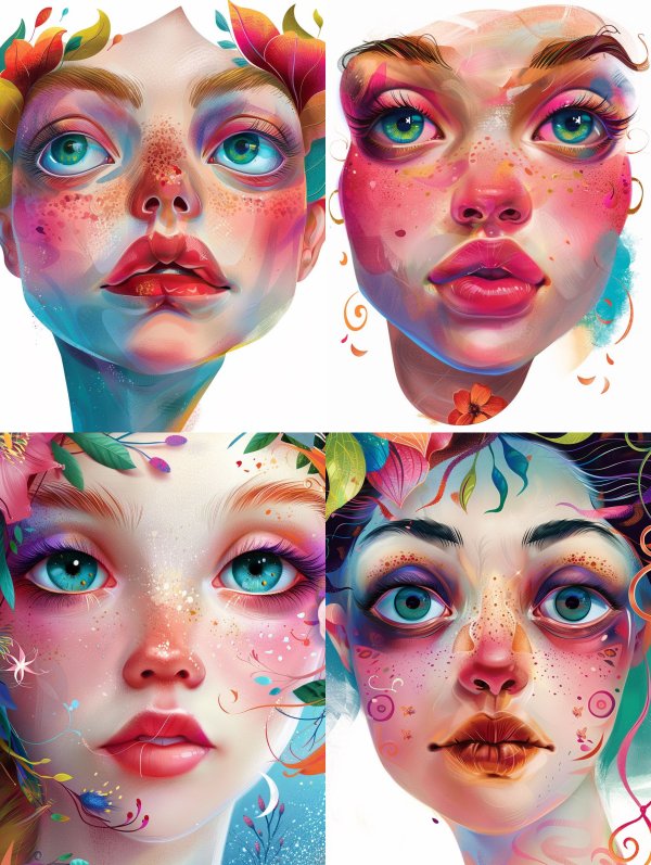 Ethereal Neon Portrait Studies
