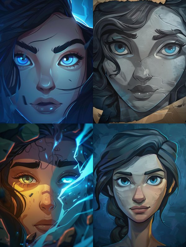Ethereal Glow of Frozen Eyes