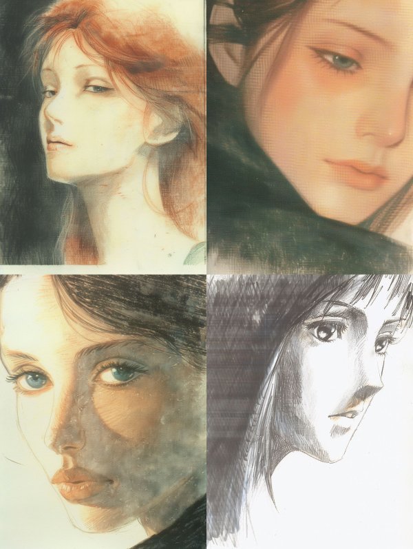 Ethereal Graphite and Watercolor Portraits