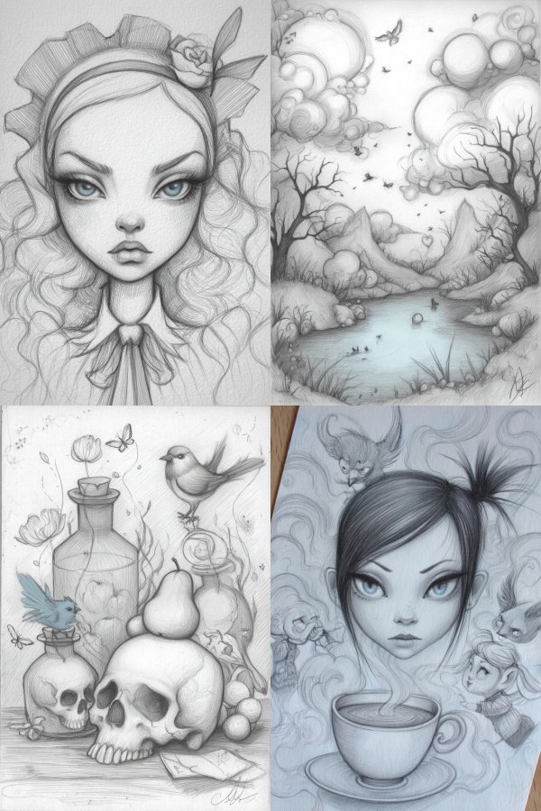 Ethereal Pencil Muse