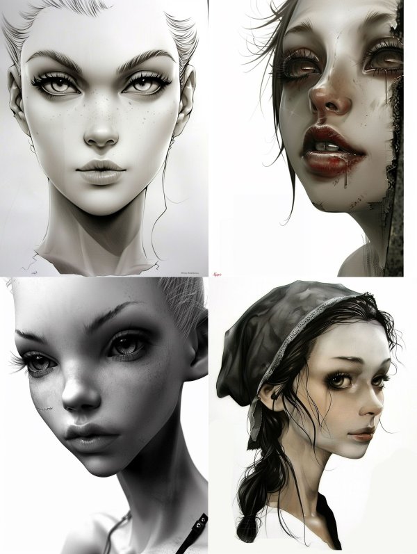 Ethereal Monochrome Portrait Study
