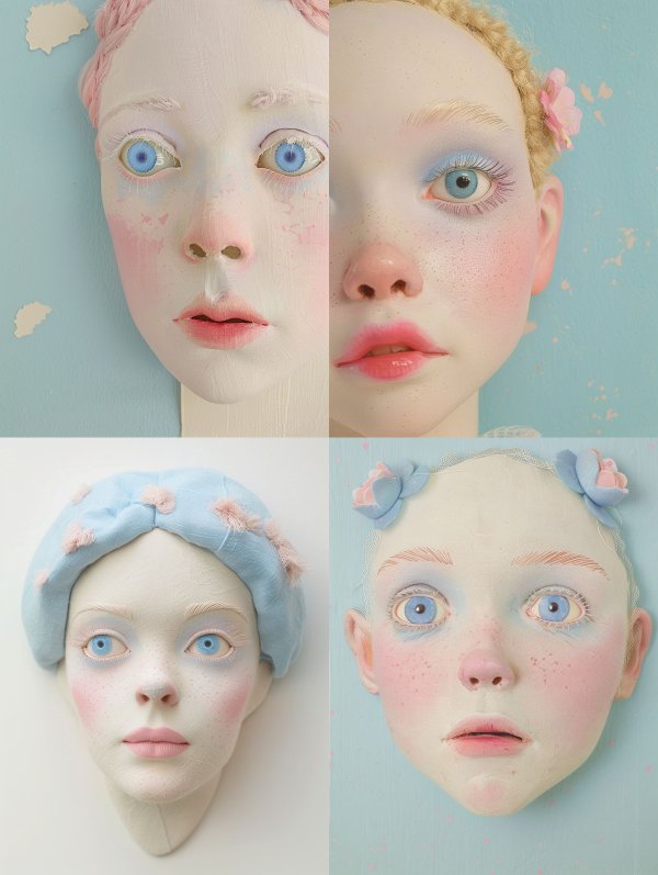Ethereal Porcelain Doll Portraits