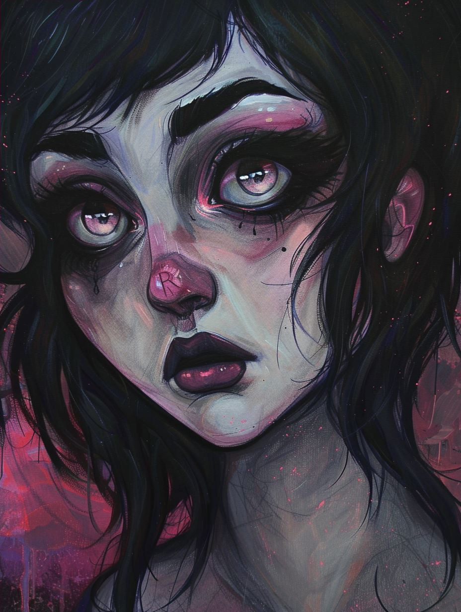 Neon Galactic Ethereal Portrait