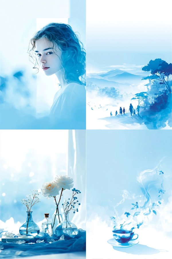 Azure Ethereal Glow