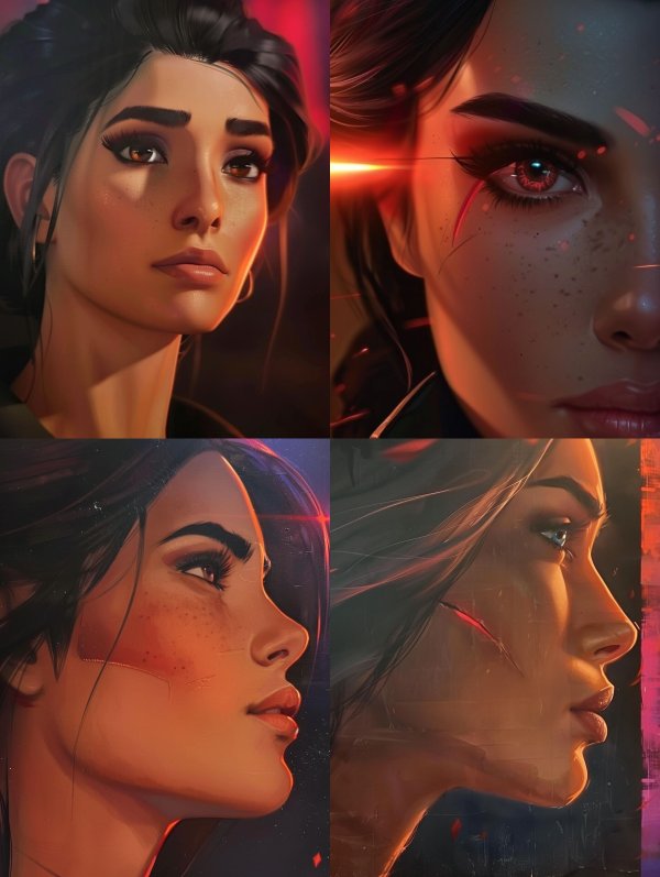 Cinematic Neon Portrait Glow
