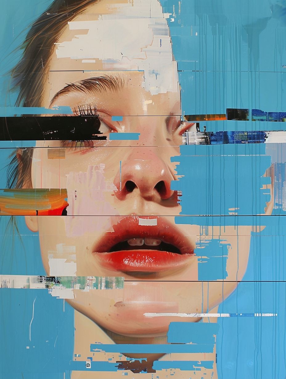 Digital Fracture Portrait