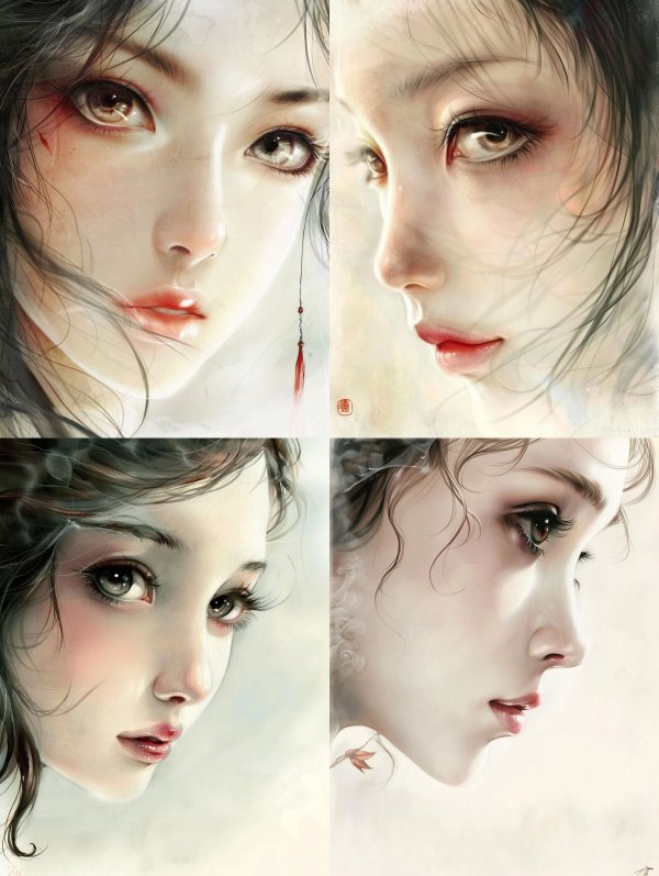 Ethereal Gaze of Silent Sorrow