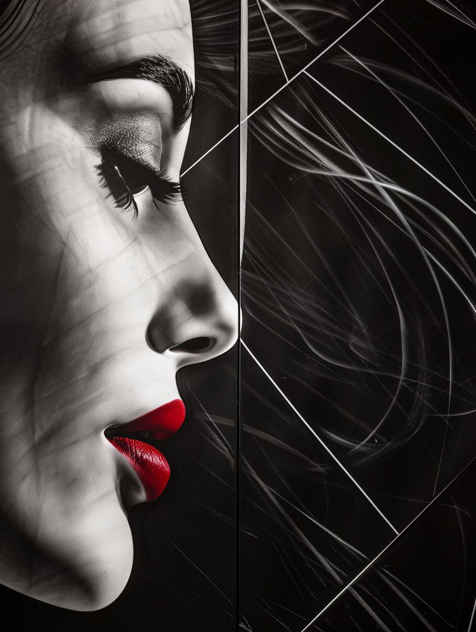 Crimson Elegance in Shadow