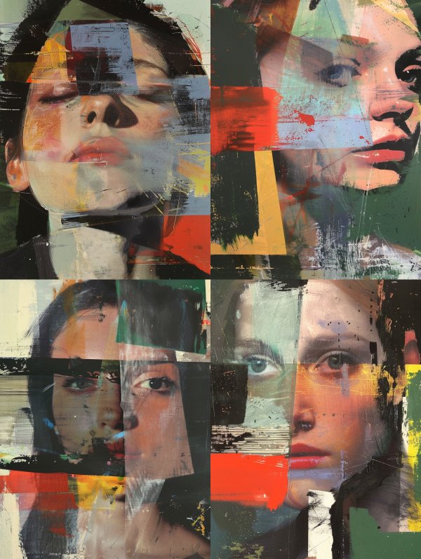 Fragmented Soul in Abstract Layers
