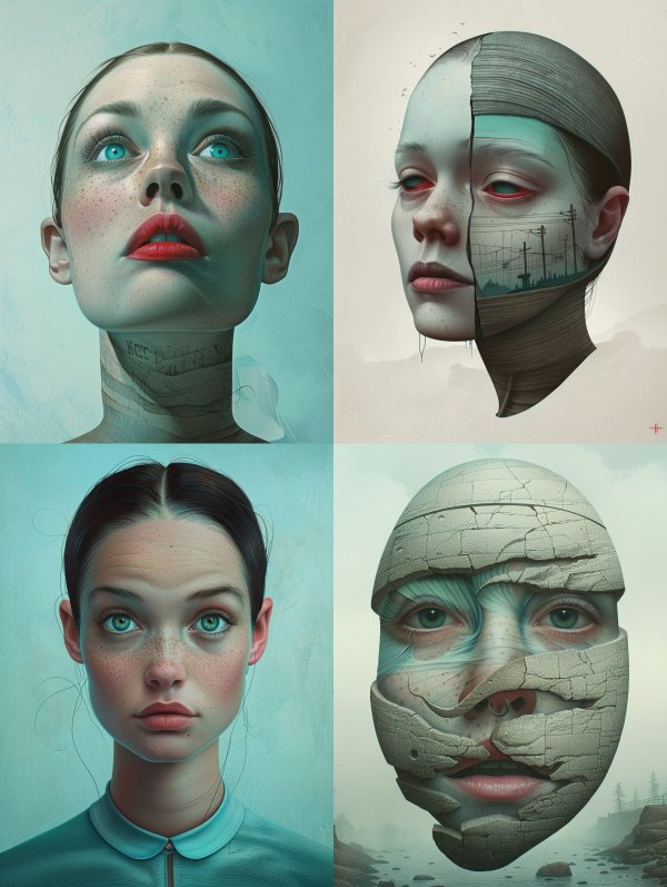 Surreal Fragments of Human Identity