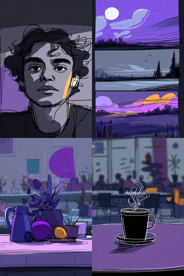 Moody Urban Sketch