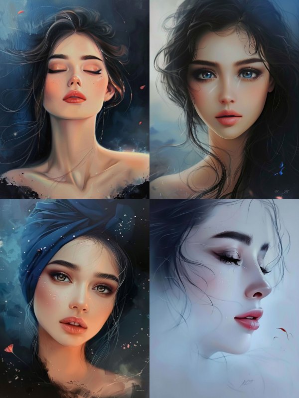 Ethereal Dream of Midnight Blue