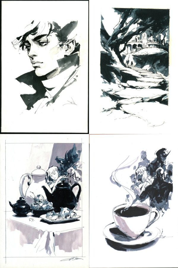 Ink Shadow Portrait