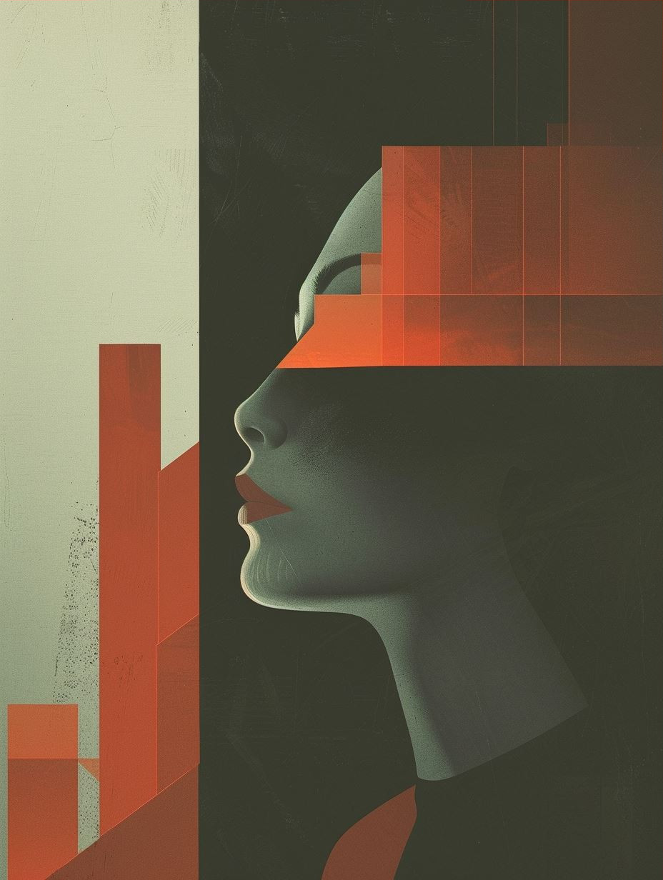 Geometric Prism Portrait Study