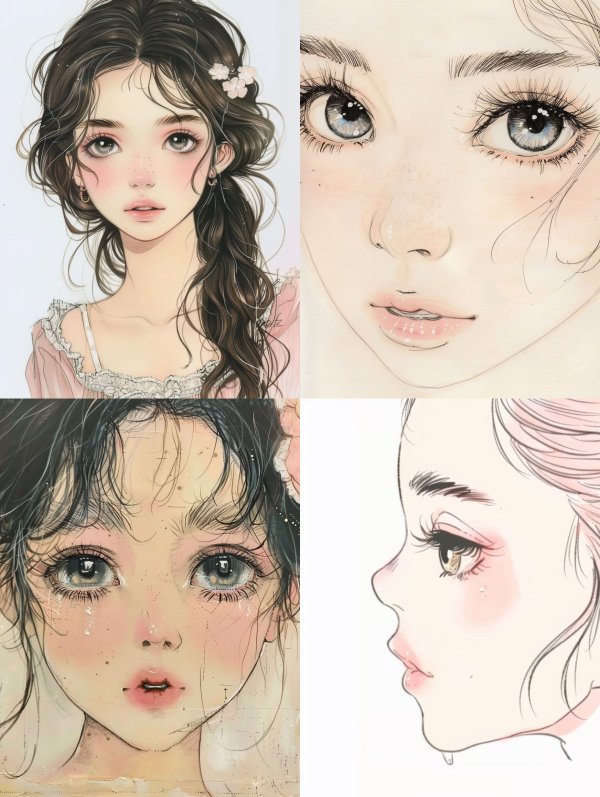 Ethereal Dreamy Anime Portrait