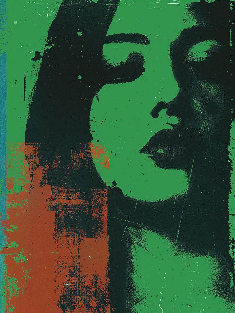 Neon Grunge Portrait